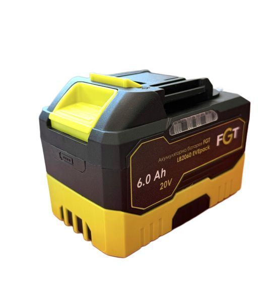 Акумуляторна батарея FGT LB2060 EVEpack (20 В / 6.0 A/h, високострумова, з індикатором) LB2060ЕР фото