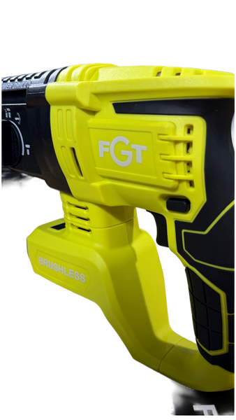 Акумуляторний перфоратор&nbsp;FGT FGH201&nbsp;(4.0 Аг х2, зарядний пристрій) в сумці FGH201-4EP фото